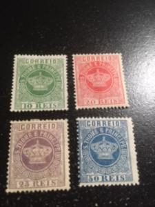 St. Thomas + Prince Islands sc 10,11,12,14 MHR+MNG