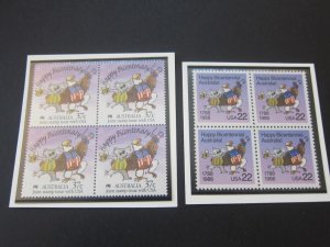 Australia 2001 Sc 1052,2370 BLK(4) MNH