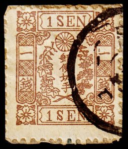 Japan Scott 51 (1875) Used F, CV $675.00 C