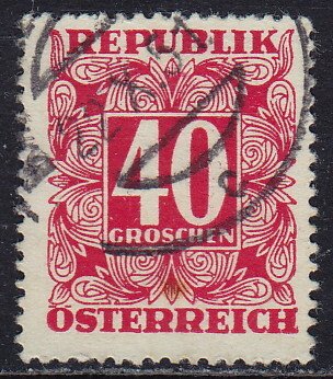 Austria - 1949 - Scott #J240 - used - Numeral