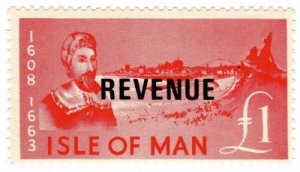 (I.B) Elizabeth II Revenue : Isle of Man £1 (William Christian) 