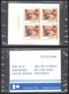 Canada Sc# 1040 MNH PB Set/4 (SEALED) 1984 32c Christmas