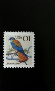 1991 1c American Kestrel Scott 2476 Mint F/VF NH