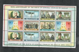 Vanutau Sc#530 M/NH/VF, Sheet/10+2 Labels, Cv. $22.50