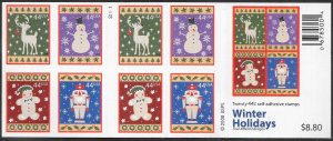 US 4206b MNH Booklet Pane - Christmas Knits