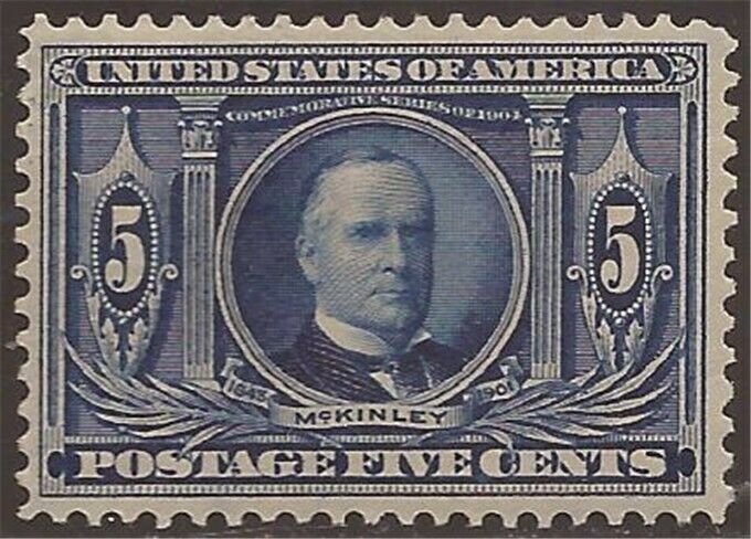 US Stamp - 1904 5c Louisiana Purchase - MLH Stamp - Scott #326