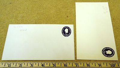 1c 2c 3c USA Imprinted stamp Envelopes 8qty