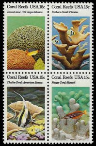 U.S. #1827-30 MNH; 15c Coral Reefs - set of 4 (1980)