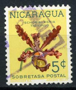 Nicaragua 1962 - Scott RA67 used - 5c, Orchid 