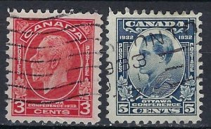 Canada 192-93 Used 1932 issues (ak1483)