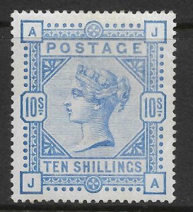 1883 Sg 183 10s Ultramarine Wmk Anchor Lettered J-A UNMOUNTED MINT 