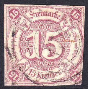 GERMANY THURN & TAXIS 51 LIGHT CANCEL VF SOUND $175 SCV