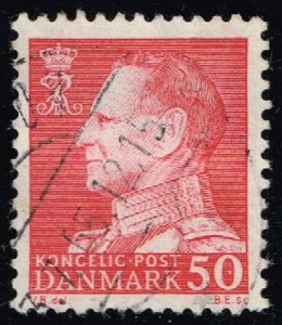 Denmark #418 King Frederik IX (fluor); Used (0.50) (3Stars)