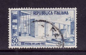 Italy-Sc#600-used-60 lire-Milan Fair-1952-