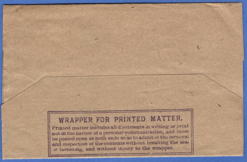 CEYLON 1913 KGV 2c Violet  Newspaper Wrapper, used COLOMBO, H&G Unlisted Size