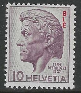 SWITZERLAND 1946 10c INTERNATIONAL BUREAU OF EDUCATION Official Sc 4O22 MNH