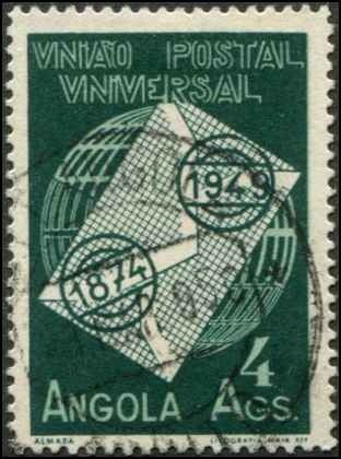 Portuguese Angola SC# 327 UPU Anniv Used SCV $3.00