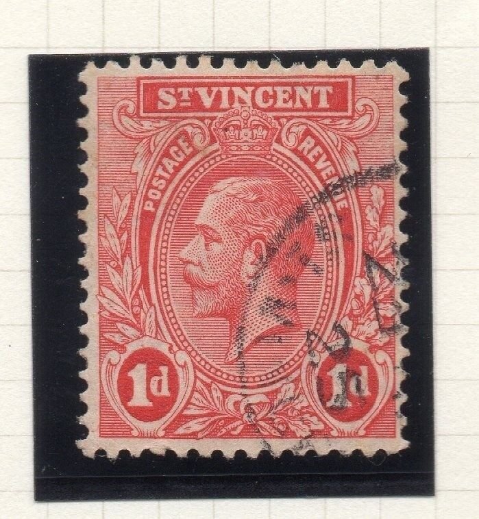 St Vincent 1913 Early Issue Fine Used 1d. 295256