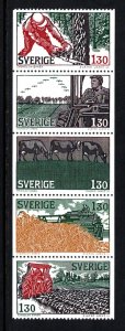 SWEDEN  SC# 1280-1284  S/5  FVF/MOG