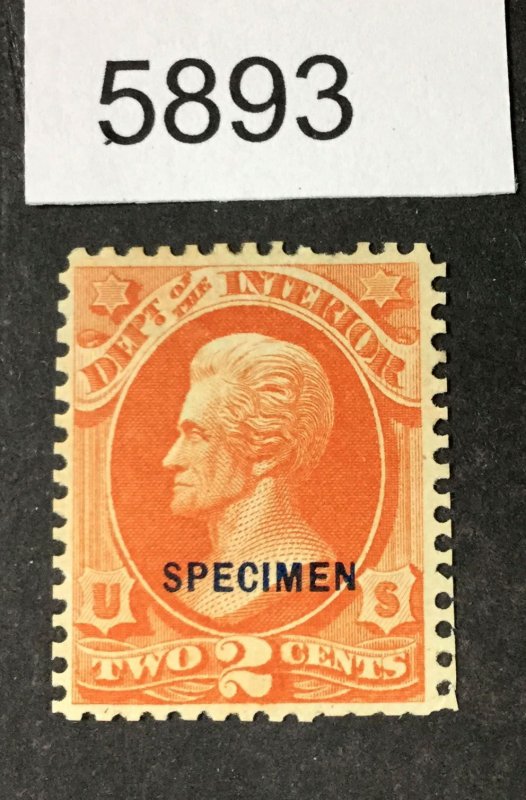 MOMEN: US STAMPS # O16s SPECIMEN $140 LOT #5893