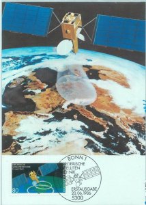 68664 - GERMANY - Postal History - MAXIMUM CARD 1986 - COMMUNICATIONS