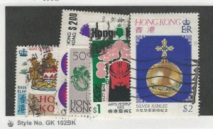 Hong Kong, Postage Stamp, #245-6, 264, 272, 297, 337 Used, 1968-77