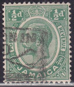 Jamaica 101 USED 1921 King George V ½d