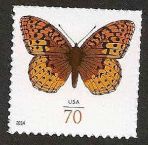 US 4859 Great Spangled Fritillary Butterfly 70c single (1 stamp) MNH 2014