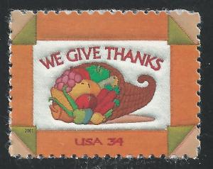 US #3546 34c We Give Thanks