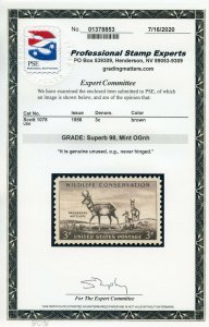 US SCOTT #1078, Mint-Superb-OG-NH Graded 98 PSE Cert SMQ $60 (GARY 8/27/20)