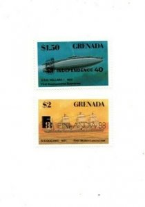 Grenada - 1988 - Stamp Exhibition Overprint - Set Of 2 Stamps - MNH