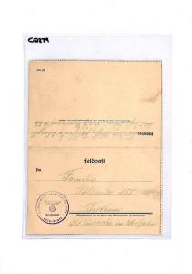 Germany *KOLN* WW2 Military Cover & Original Letter Contents 1942 CQ279