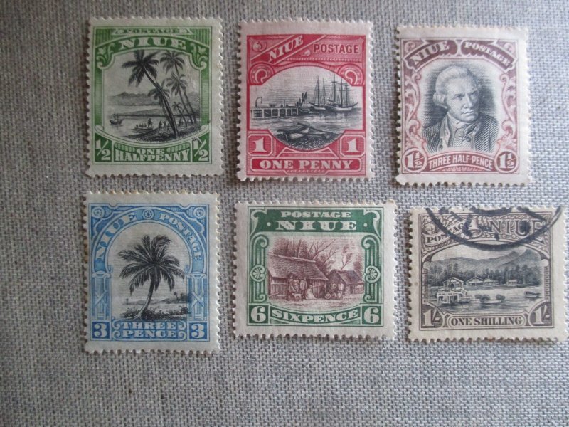 Niue, Scott# 35-40, MH**( # 40 is used)