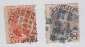 Brazil Scott #53,57 Stamp - Used Set