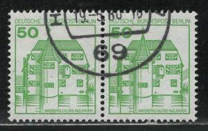 Germany Berlin Scott # 9N440, used, pair, variation sheet print