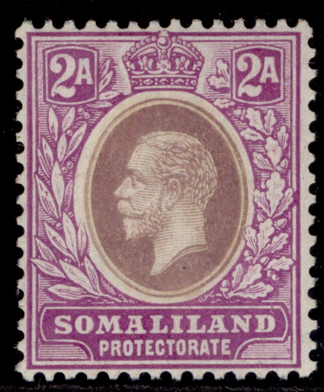 SOMALILAND PROTECTORATE GV SG75, 2a dull & bright purple, M MINT.