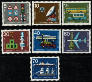 GERMANY 1965 INTER. TRANSPORT EXHIBITION MUNICH SET SG1389-95 MINT (NH) SUPERB