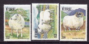 Ireland-Sc#841-3- id10-unused NH set-Sheep-Animals-1991-