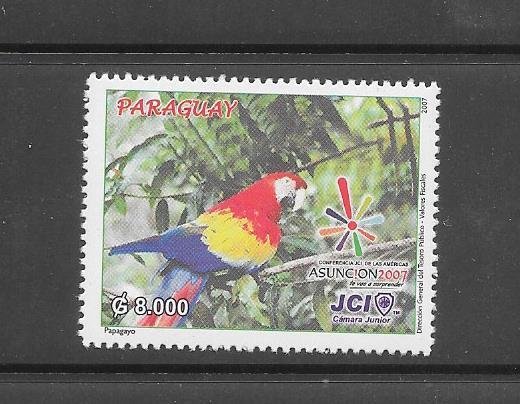 BIRDS - PARAGUAY #2825  MNH