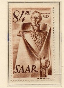 Saarland Germany 1947 Early Issue Fine Mint Hinged 84pf. [SKU]]