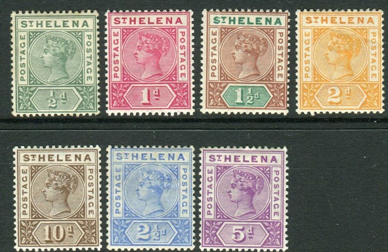 ST HELENA-1890-97  A lightly mounted mint set to 10d Sg 46-52