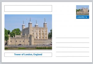 Landmarks - souvenir postcard (glossy 6x4card) - Tower of London England 