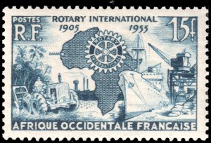 French West Africa #64  MNH - Rotary Internatinal (1955)