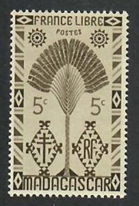 Madagascar; Scott 241; 1943;  Unused; NH