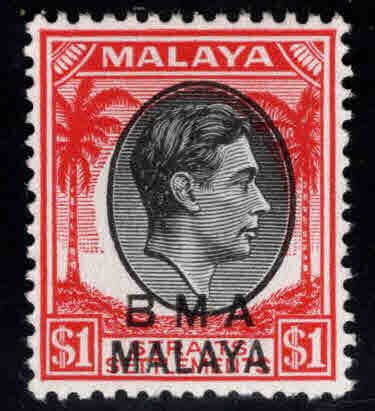 Straits Settlements Scott 268 BMA MALAYA overprint MNH**