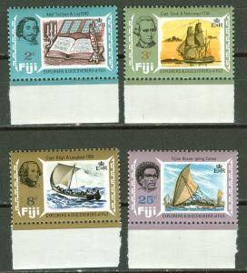 Fiji # 293-96 Explorers of Fiji  (4) Mint NH