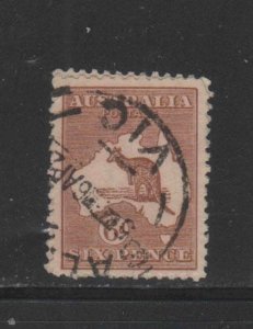 AUSTRALIA #8  1913  3p  KANGAROO     F-VF USED