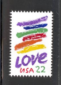 2143  22c Love MNH  single