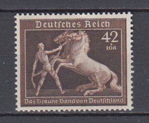 1939 WWII Third Reich  Horse's Race Braunes Band Michel 699 MLH.Photo St...