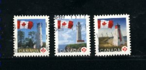 Canada #2250-52  used  VF 2007 PD